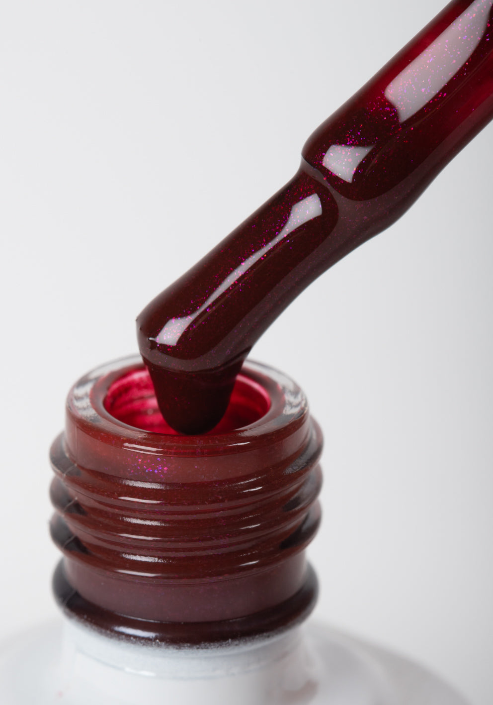 Esmalte semipermanente glitter rojo 14 ml - F011