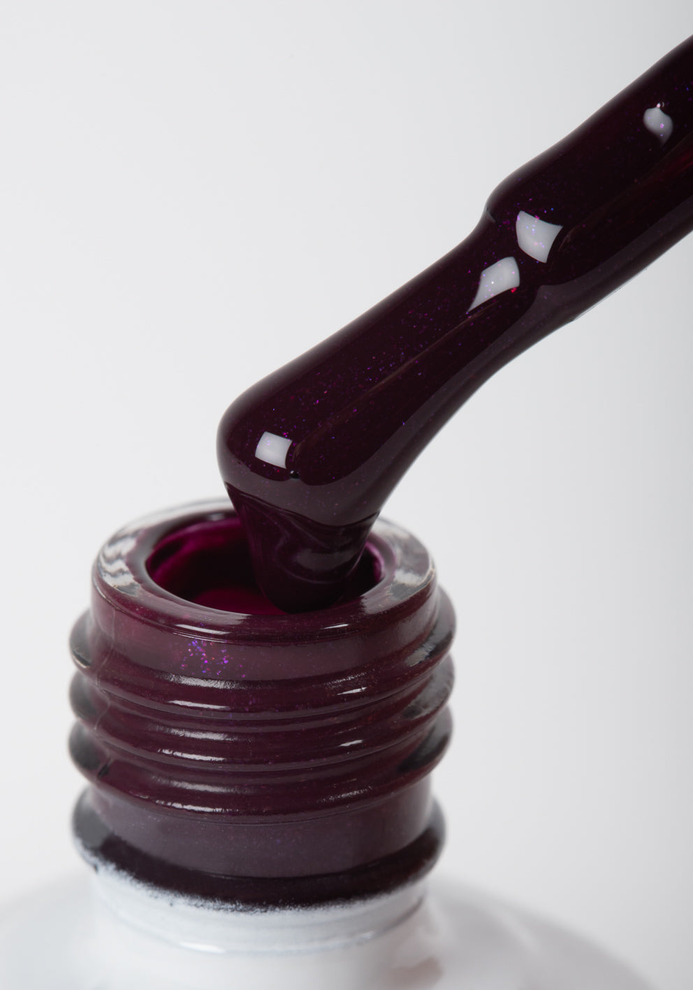 Esmalte semipermanente glitter burdeos 14 ml - F012