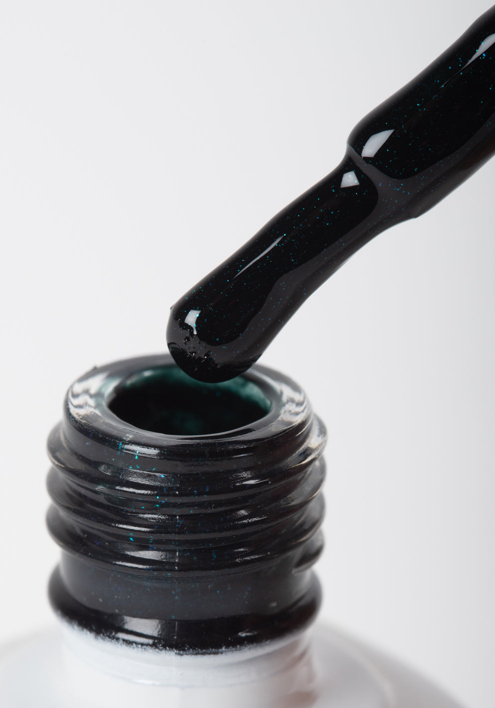 Esmalte semipermanente glitter azul oscuro 14 ml - F013