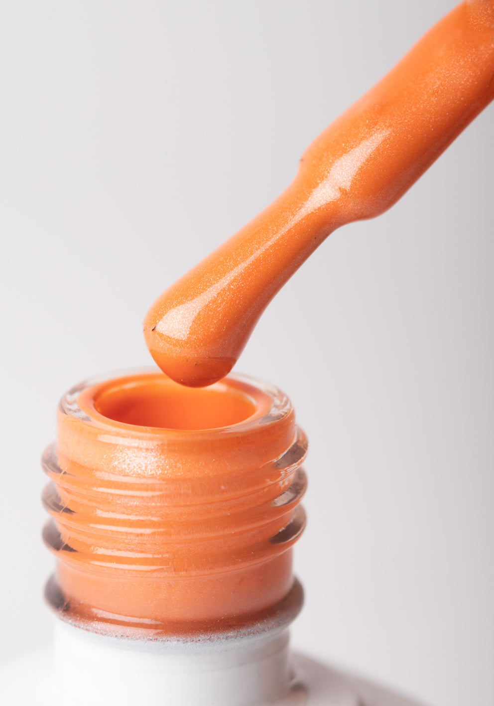 Esmalte semipermanente glitter naranja 14 ml - MB02