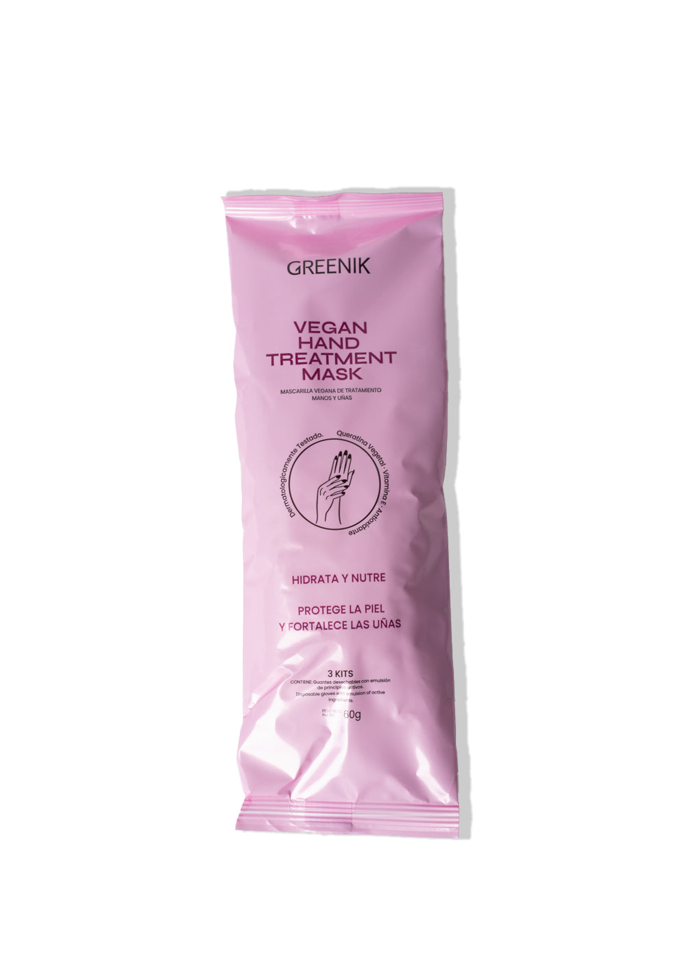 Mascarilla vegana para manos