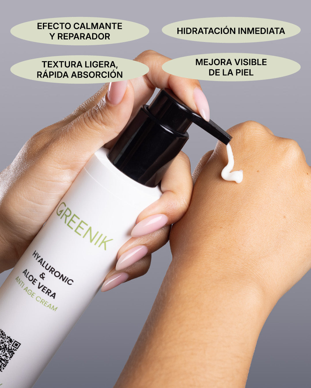 Crema antiedad. Hyaluronic y Aloe Vera