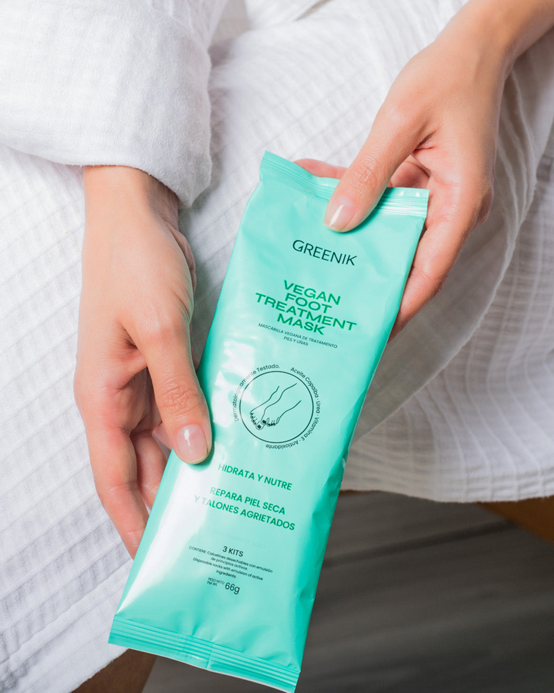 Mascarilla vegana para pies